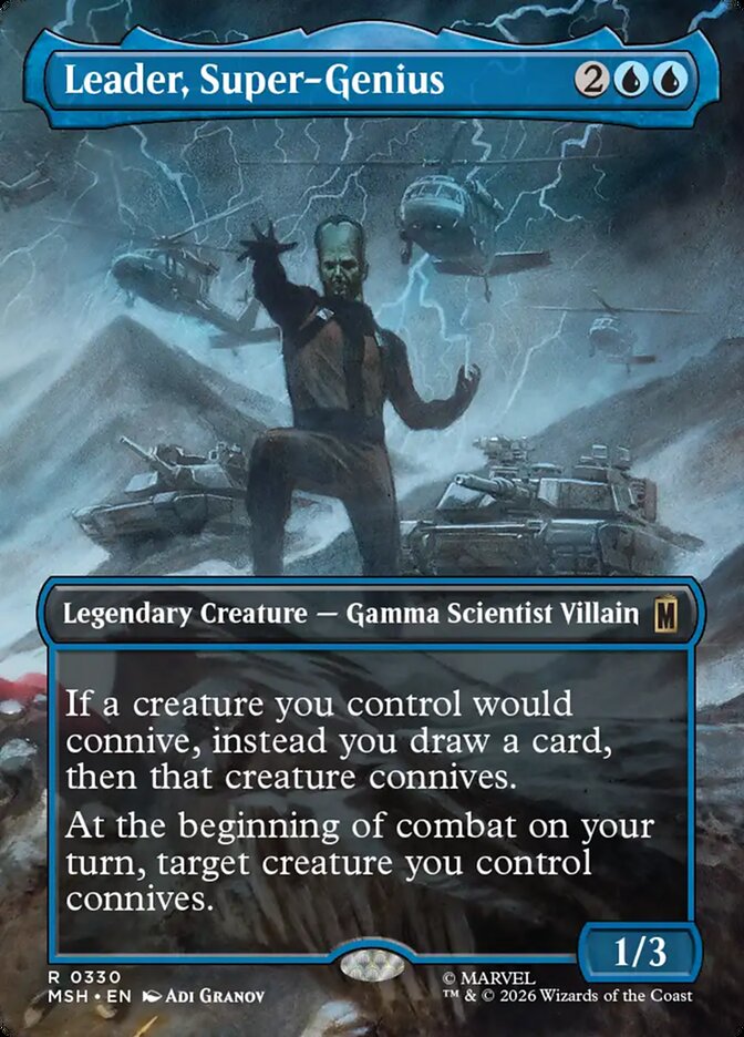 Leader, Super-Genius Borderless Scene Foil