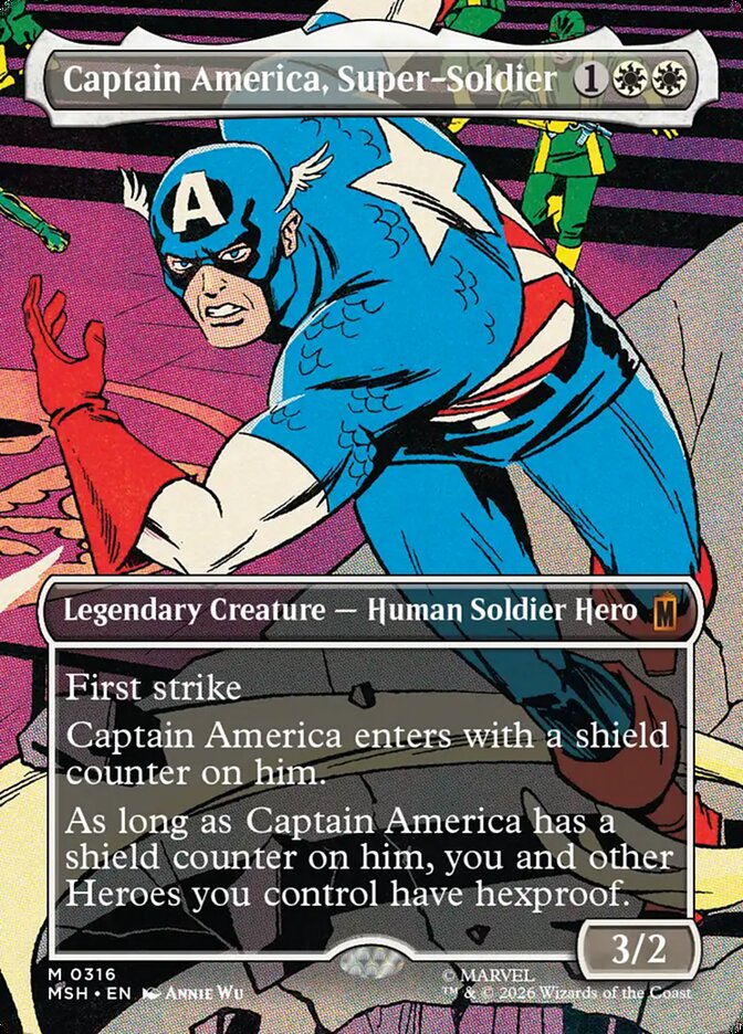 Captain America, Super-Soldier Borderless Scene Foil