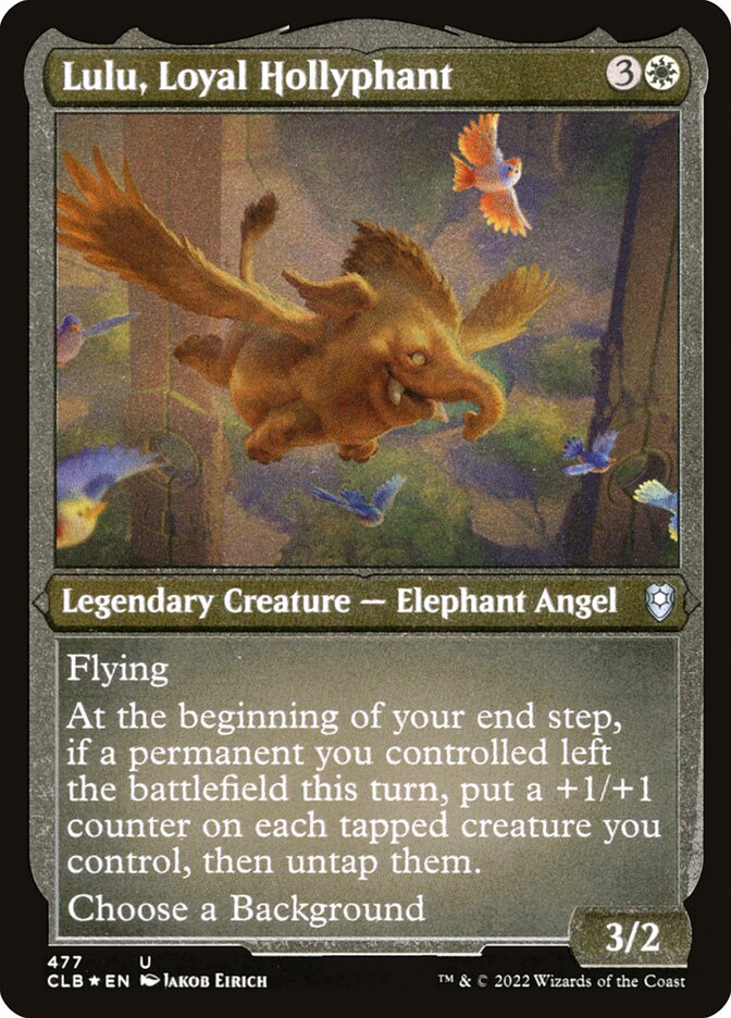 Lulu, Loyal Hollyphant Etched Foil