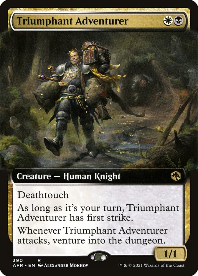 Triumphant Adventurer Extended Art