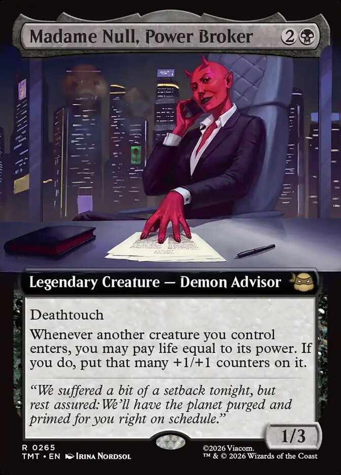 Madame Null, Power Broker Extended Art Foil