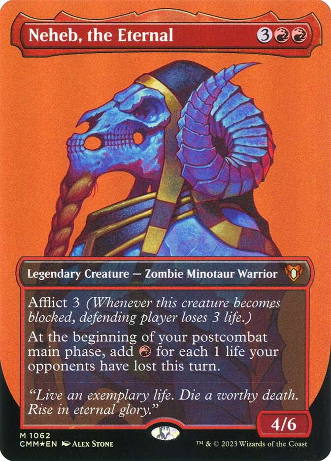 Neheb, the Eternal Showcase Textured Foil