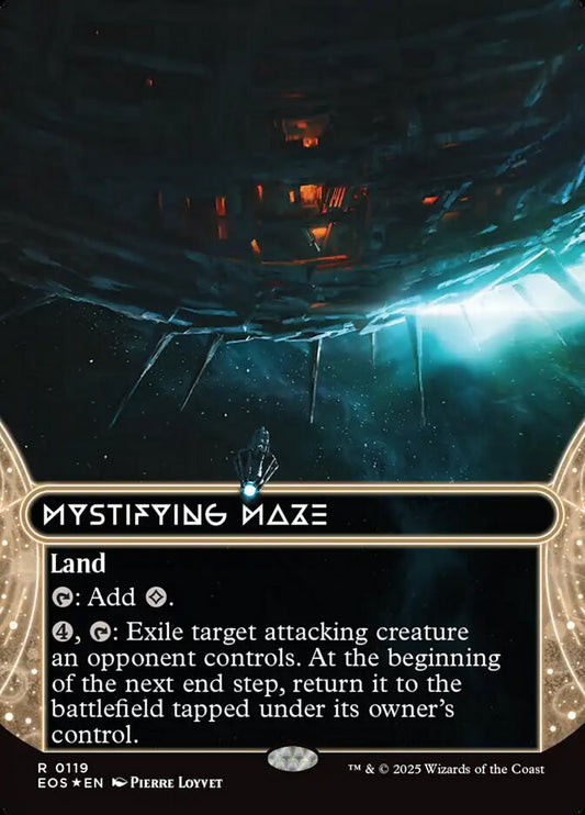 Mystifying Maze Borderless Stellar Sights Foil