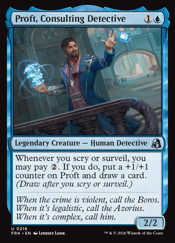 Proft, Consulting Detective Foil