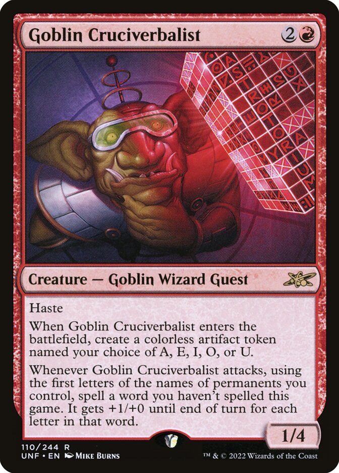 Goblin Cruciverbalist Galaxy Foil