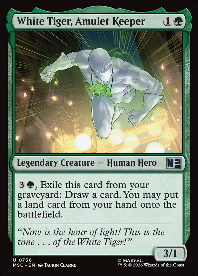 White Tiger, Amulet Keeper Foil
