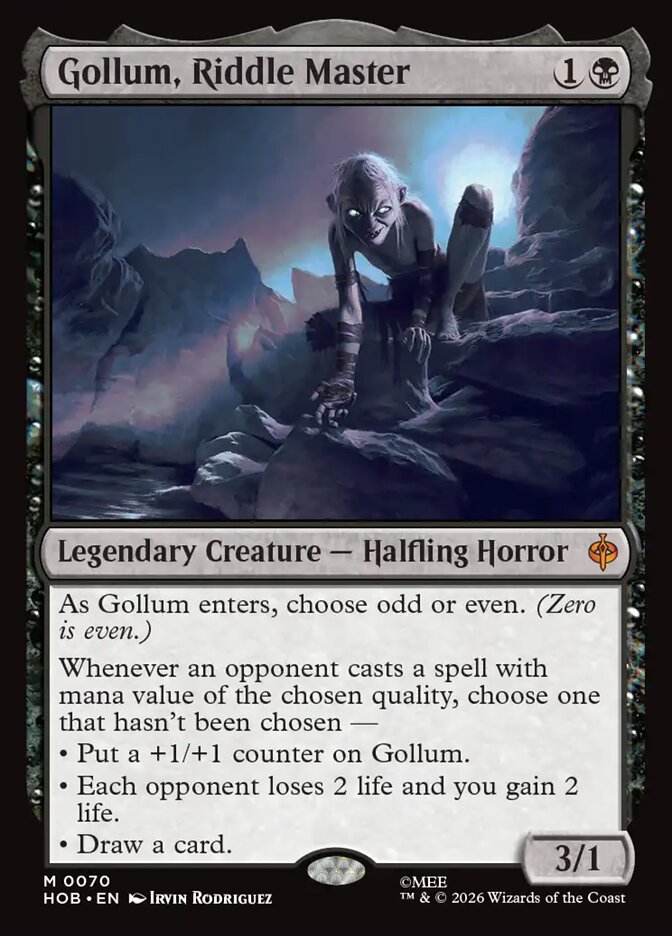 Gollum, Riddle Master Foil