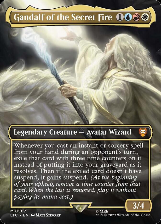 Gandalf of the Secret Fire Borderless
