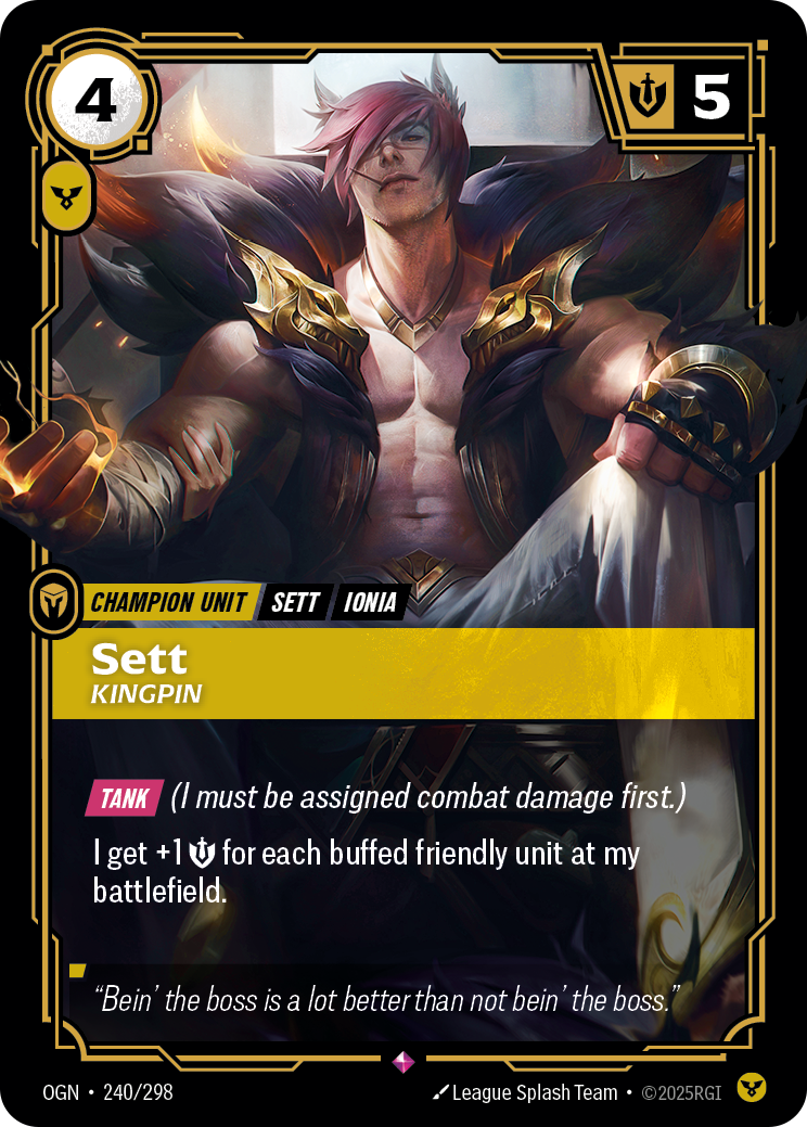 Sett, Kingpin Foil