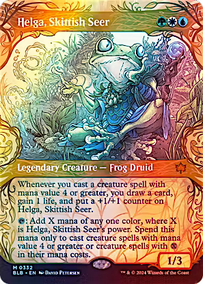 Helga, Skittish Seer Showcase Foil