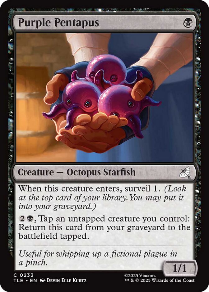 Purple Pentapus Foil
