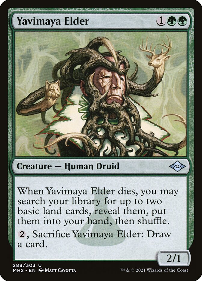 Yavimaya Elder Etched Foil