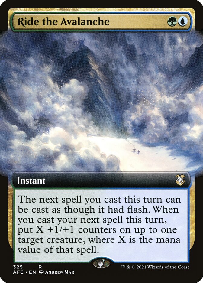 Ride the Avalanche Extended Art