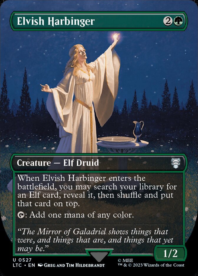 Elvish Harbinger Borderless Foil