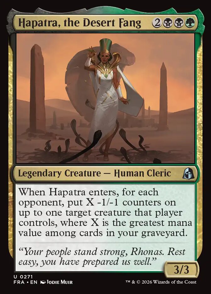 Hapatra, the Desert Fang Foil