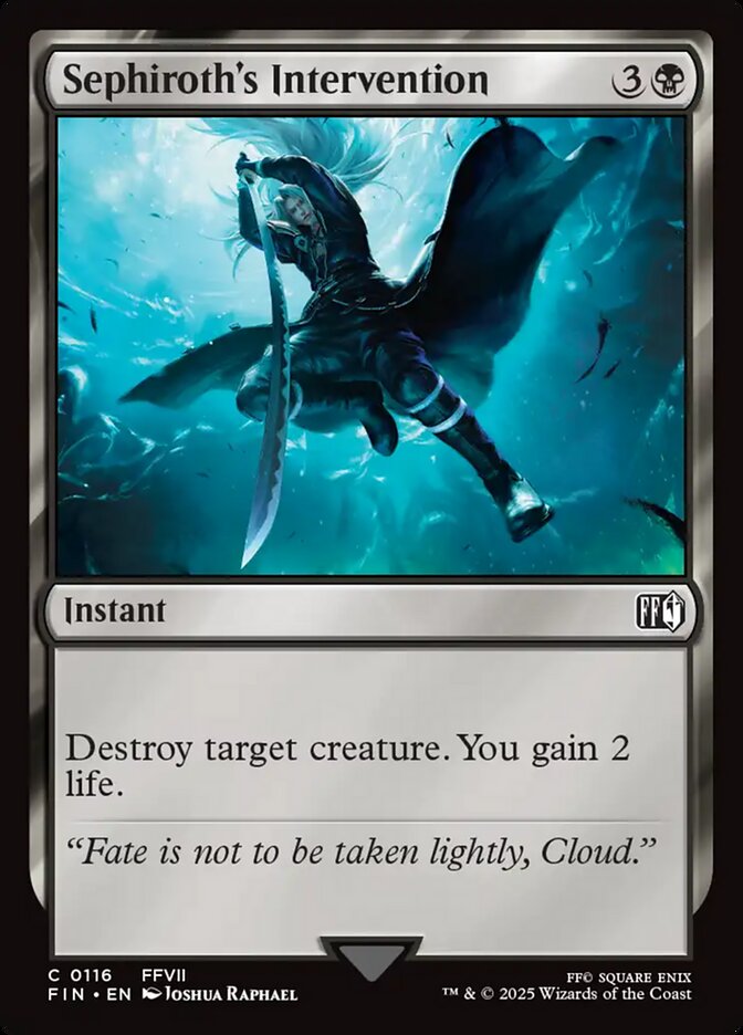 Sephiroth's Intervention Foil