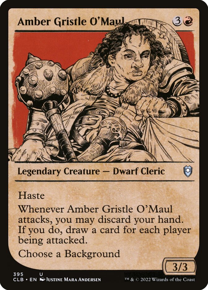 Amber Gristle O'Maul Showcase Foil