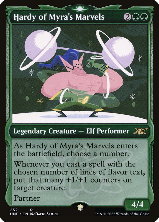 Hardy of Myra's Marvels Showcase Galaxy Foil