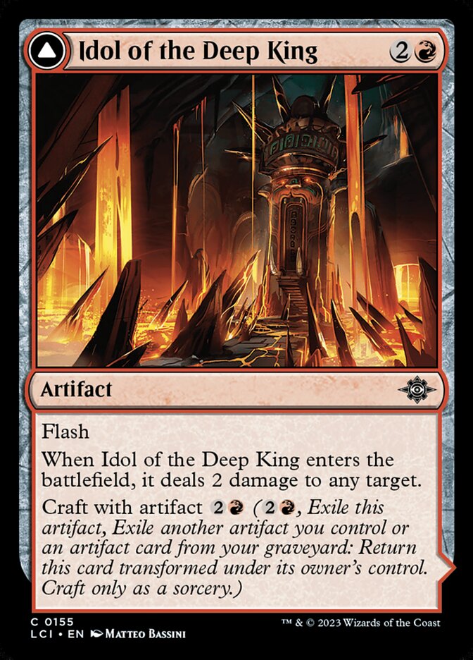 Idol of the Deep King // Sovereign's Macuahuitl Foil