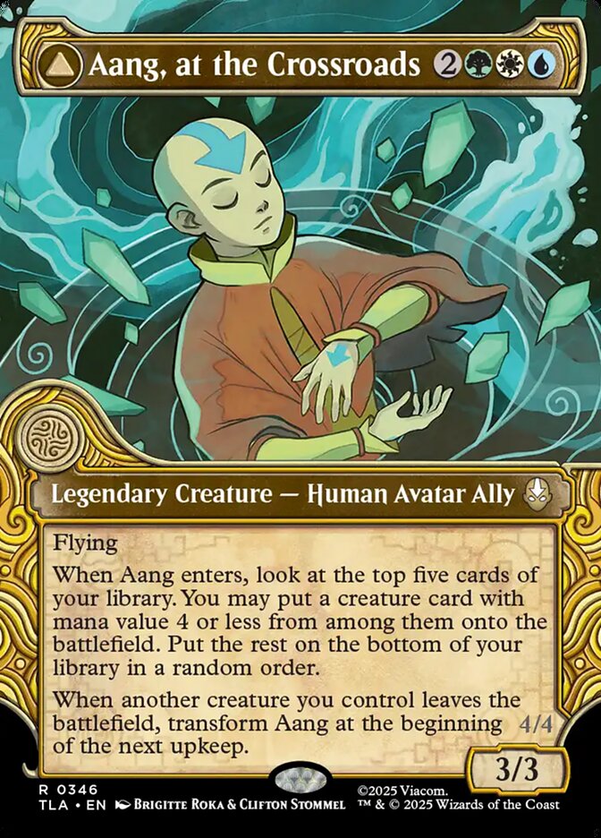 Aang, at the Crossroads // Aang, Destined Savior Alter Elemental Frame
