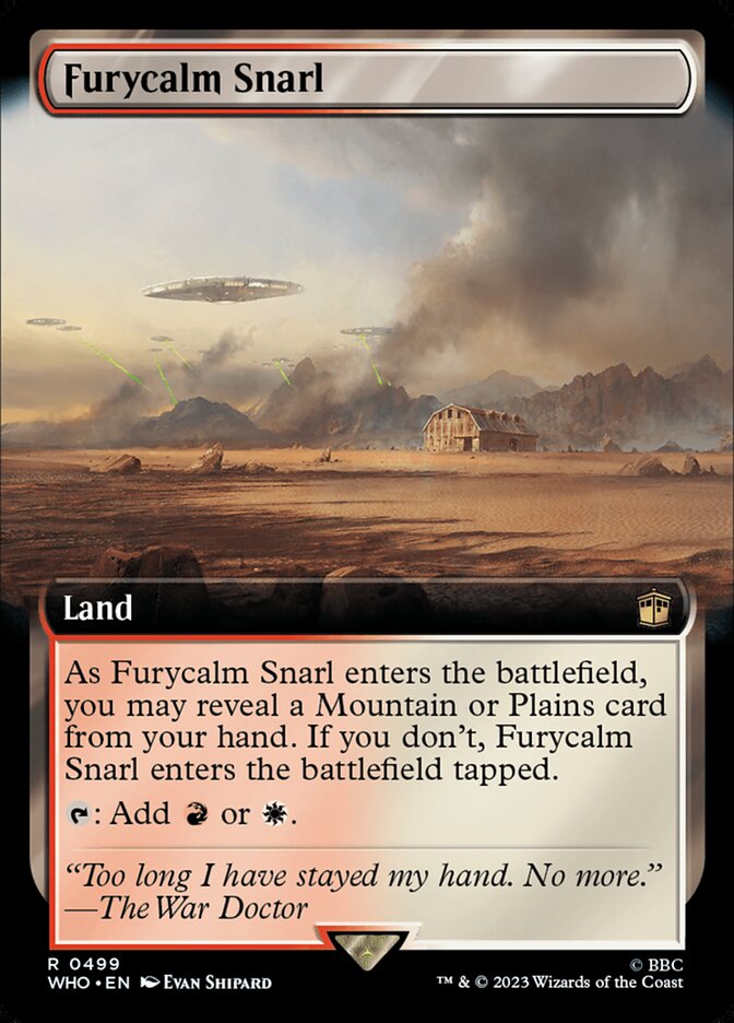 Furycalm Snarl Extended Art Foil