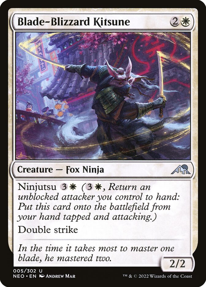 Blade-Blizzard Kitsune Foil