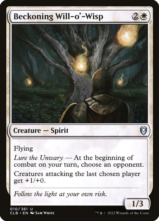 Beckoning Will-o'-Wisp Foil