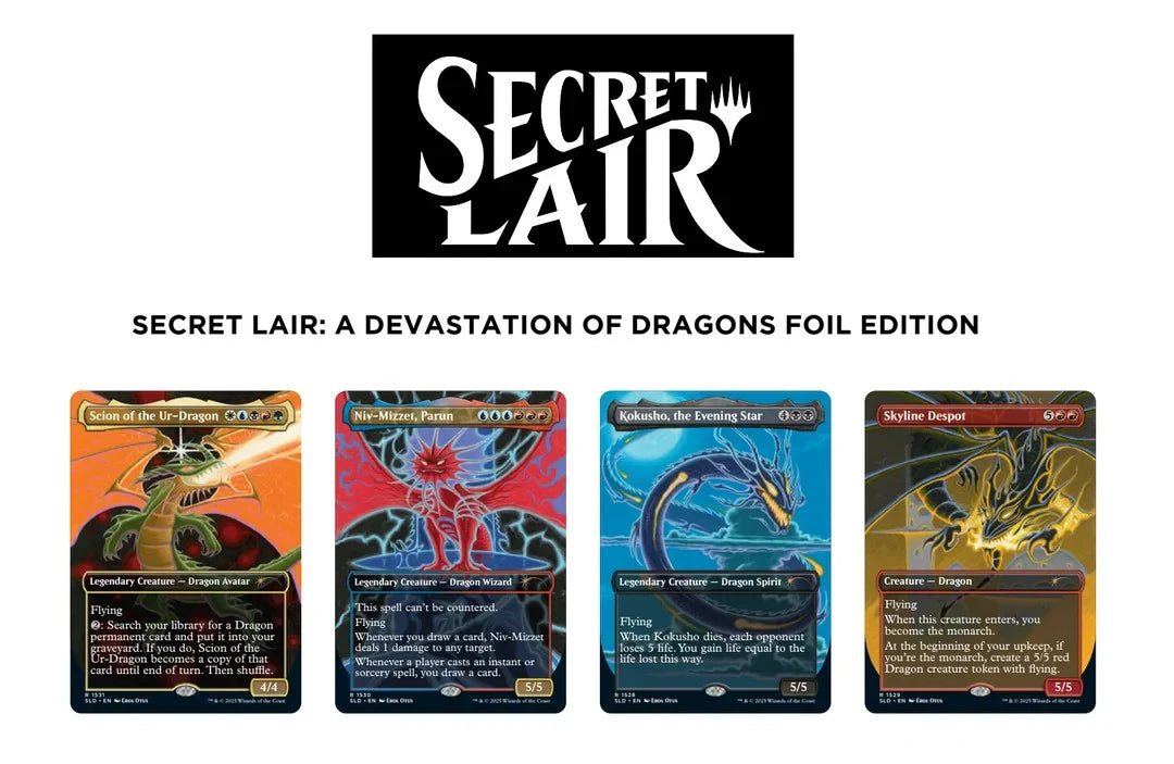 Secret Lair 『A Devastation of Dragons』 Secret Lair A Devastation of Dragons Rainbow Foil – Tao Games
