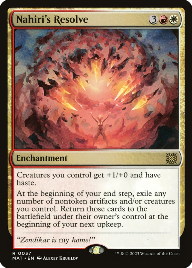 Nahiri's Resolve Foil