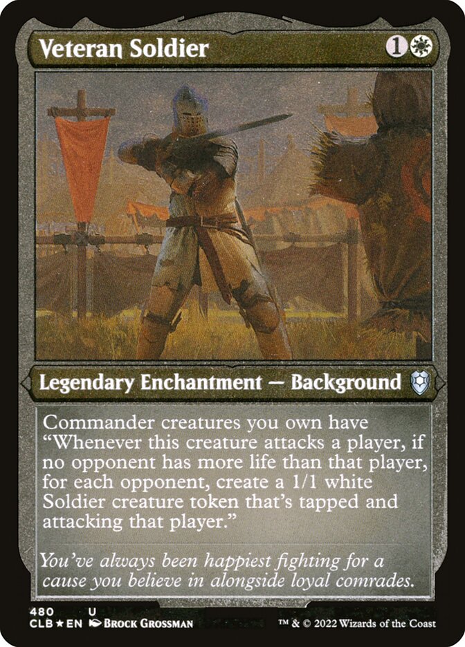 Veteran Soldier Etched Foil
