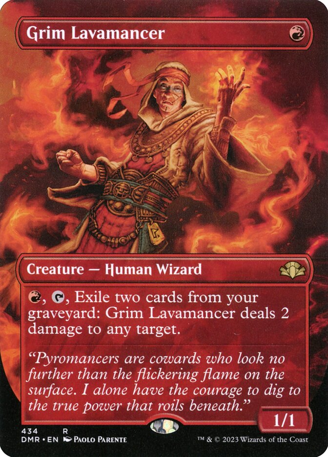 Grim Lavamancer Borderless