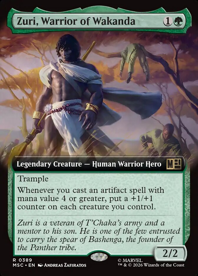 Zuri, Warrior of Wakanda Extended Art