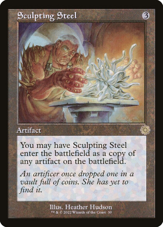 Sculpting Steel Retro Frame Foil