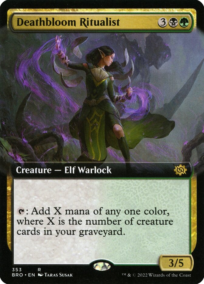 Deathbloom Ritualist Extended Art