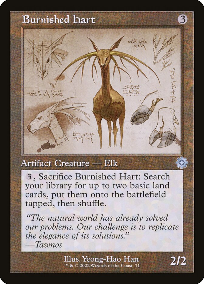 Burnished Hart Retro Frame