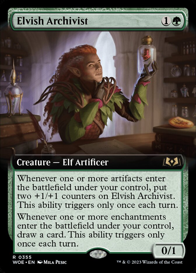 Elvish Archivist Extended Art Foil