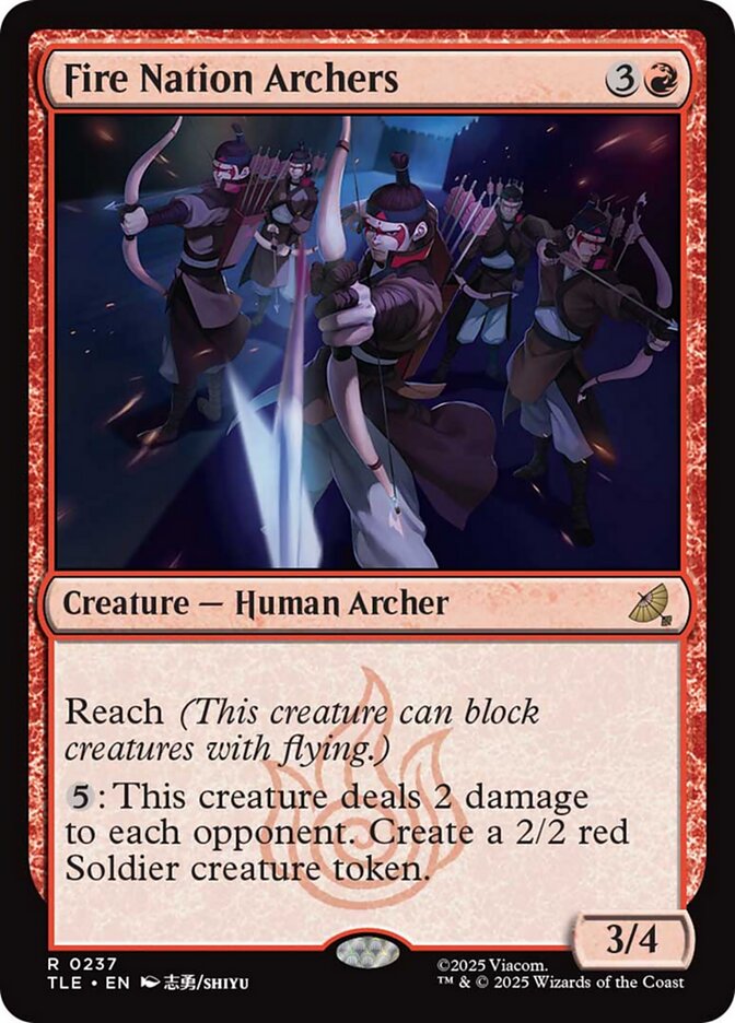 Fire Nation Archers Foil