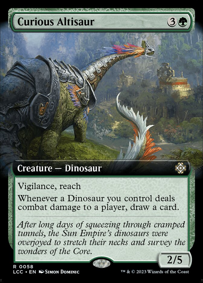Curious Altisaur Extended Art