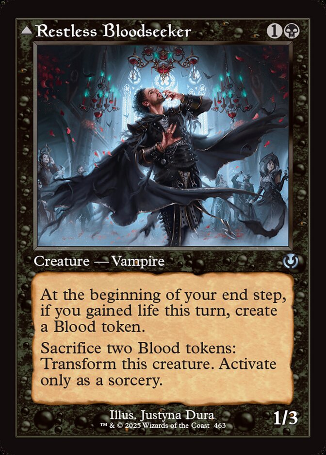 Restless Bloodseeker // Bloodsoaked Reveler Retroframe Foil