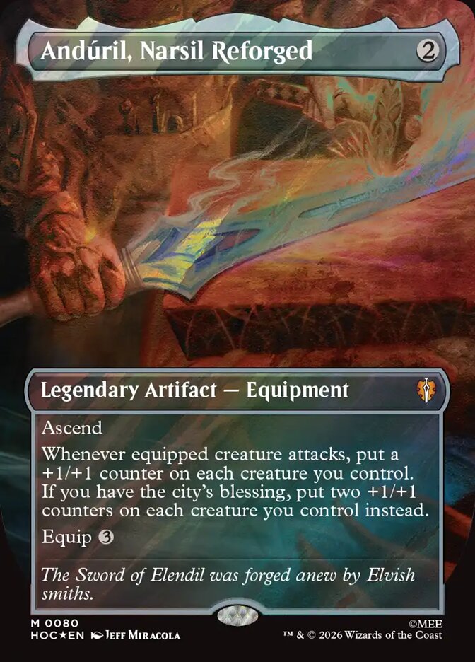 Andúril, Narsil Reforged Classic Artist Surge Foil