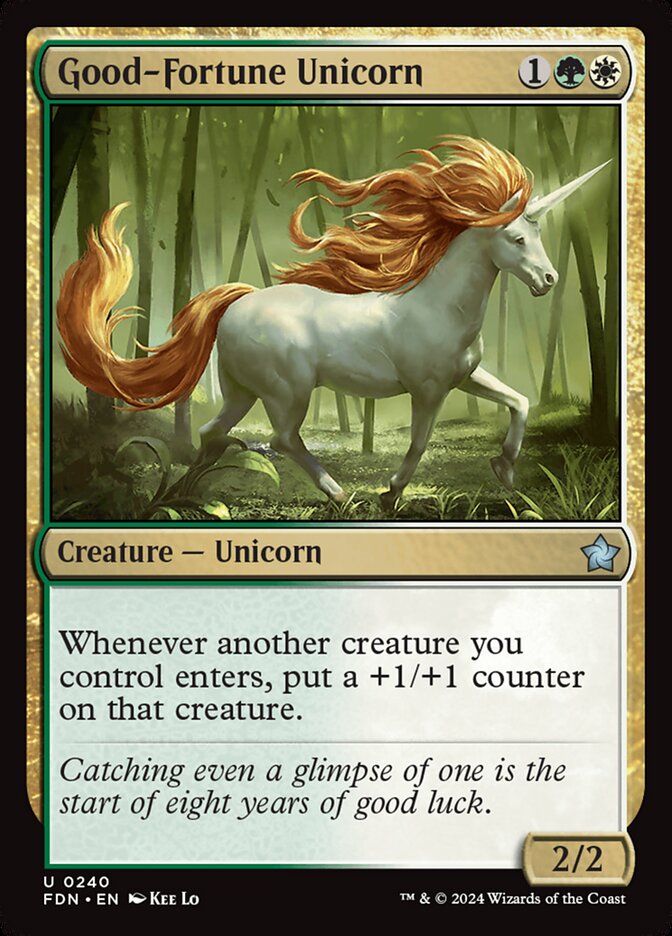 Good-Fortune Unicorn Foil