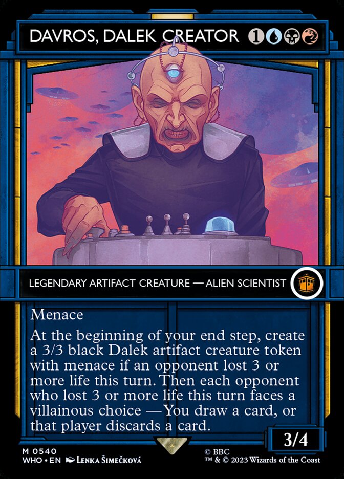 Davros, Dalek Creator Showcase Foil