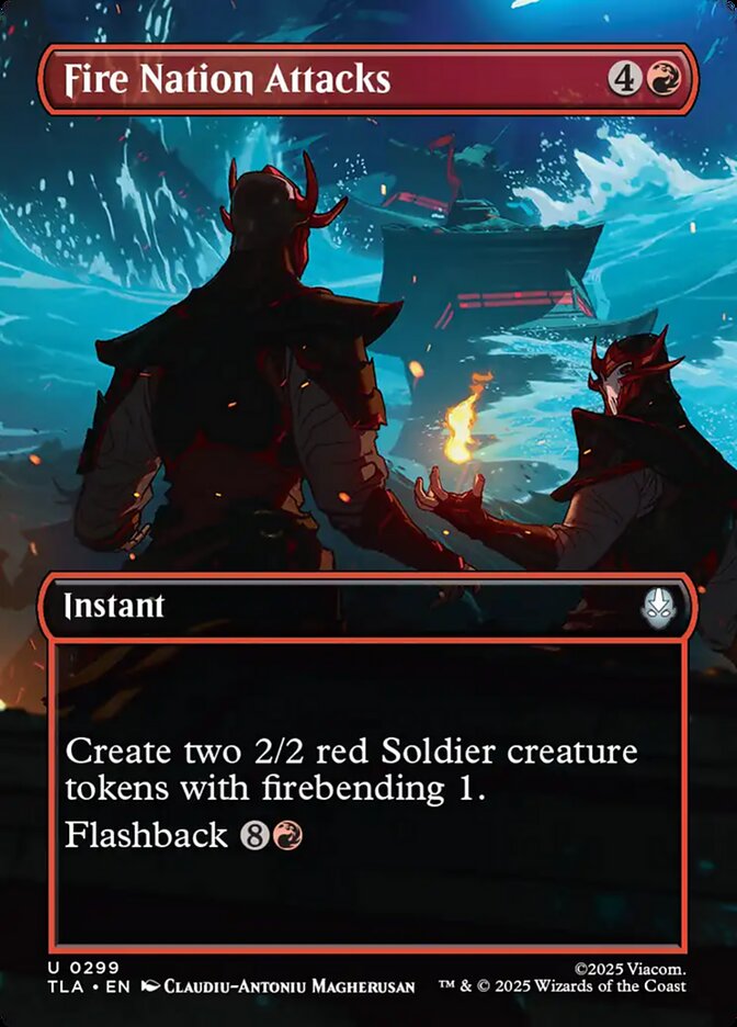 Fire Nation Attacks Borderless Scene Foil