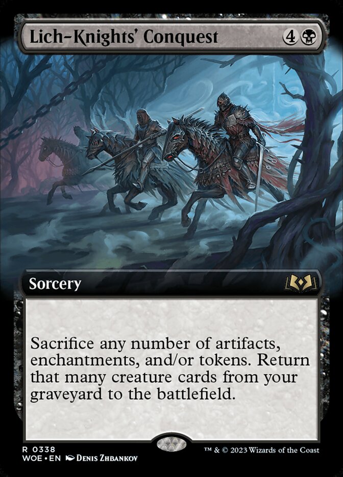 Lich-Knights' Conquest Extended Art Foil