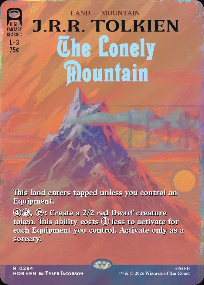 The Lonely Mountain Book Cover Surge Foil