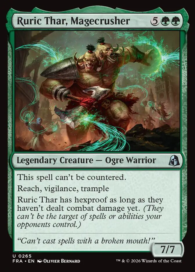 Ruric Thar, Magecrusher Foil