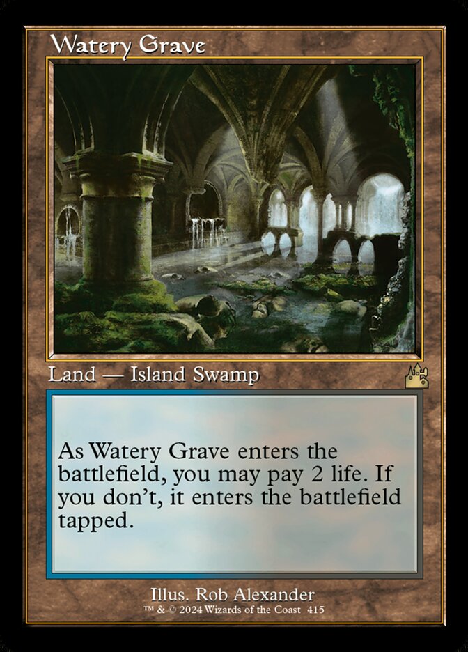 Watery Grave Retro Frame Foil