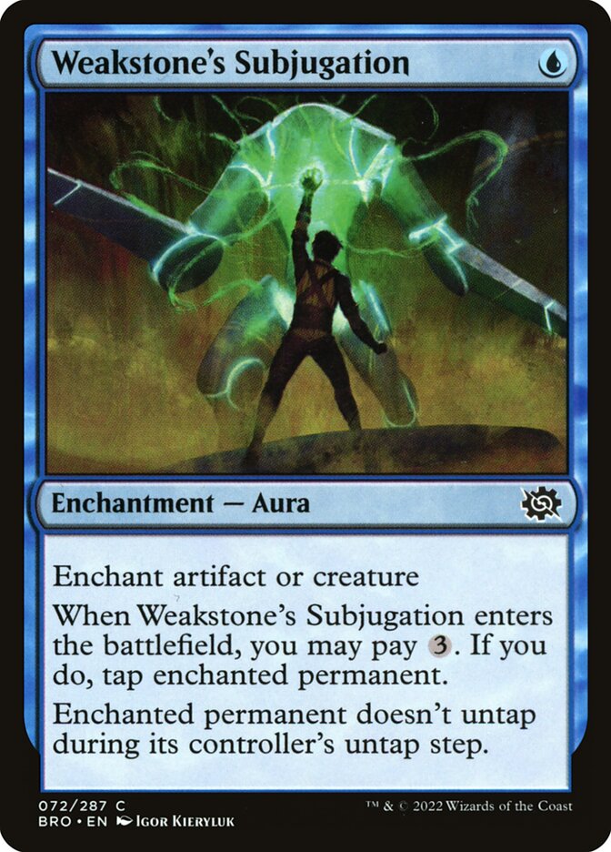 Weakstone's Subjugation Foil