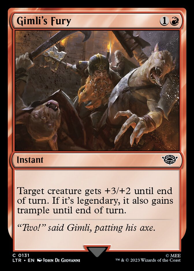 Gimli's Fury Foil