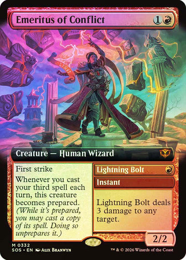 Emeritus of Conflict // Lightning Bolt Extended Art Foil